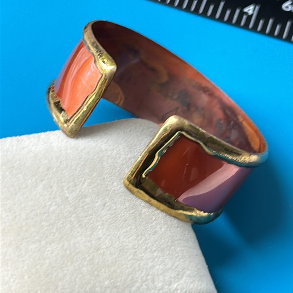 Copper Enamel Cuff - image 4